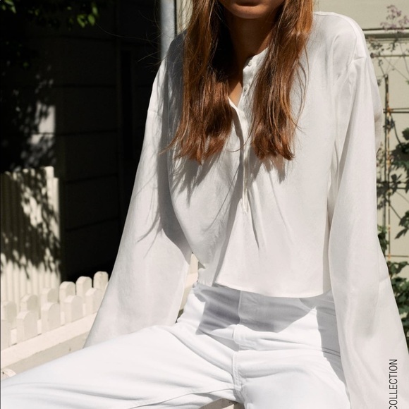 ZARA Flowy Shirt BNWT - Picture 1 of 6